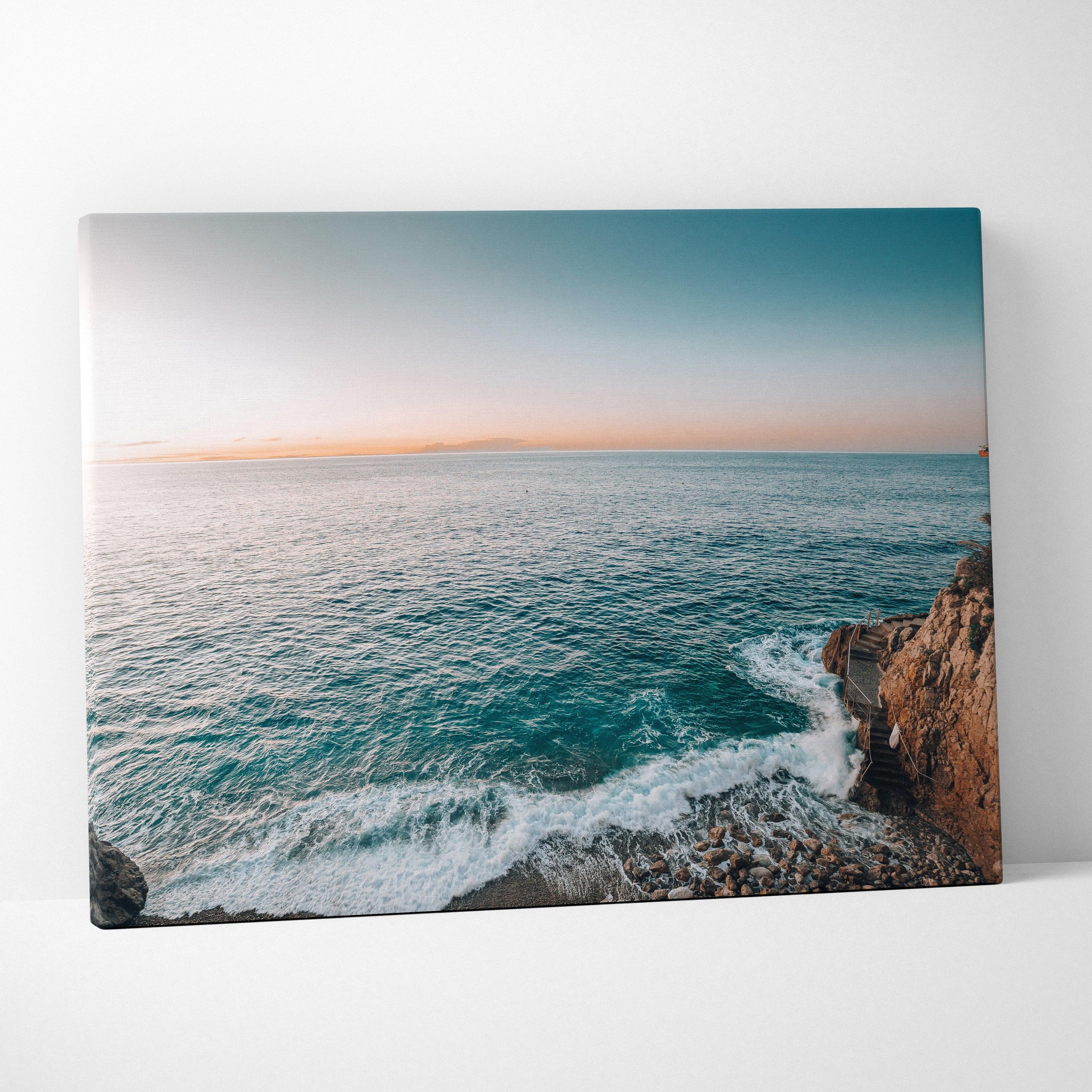 Exquisite Beach Canvas Wall Art With Ocean Waves And Sun-Kissed Shores