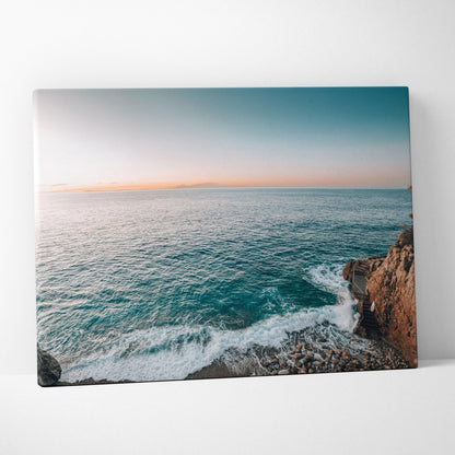 Exquisite Beach Canvas Wall Art With Ocean Waves And Sun-Kissed Shores