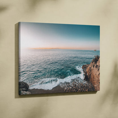 Exquisite Beach Canvas Wall Art With Ocean Waves And Sun-Kissed Shores