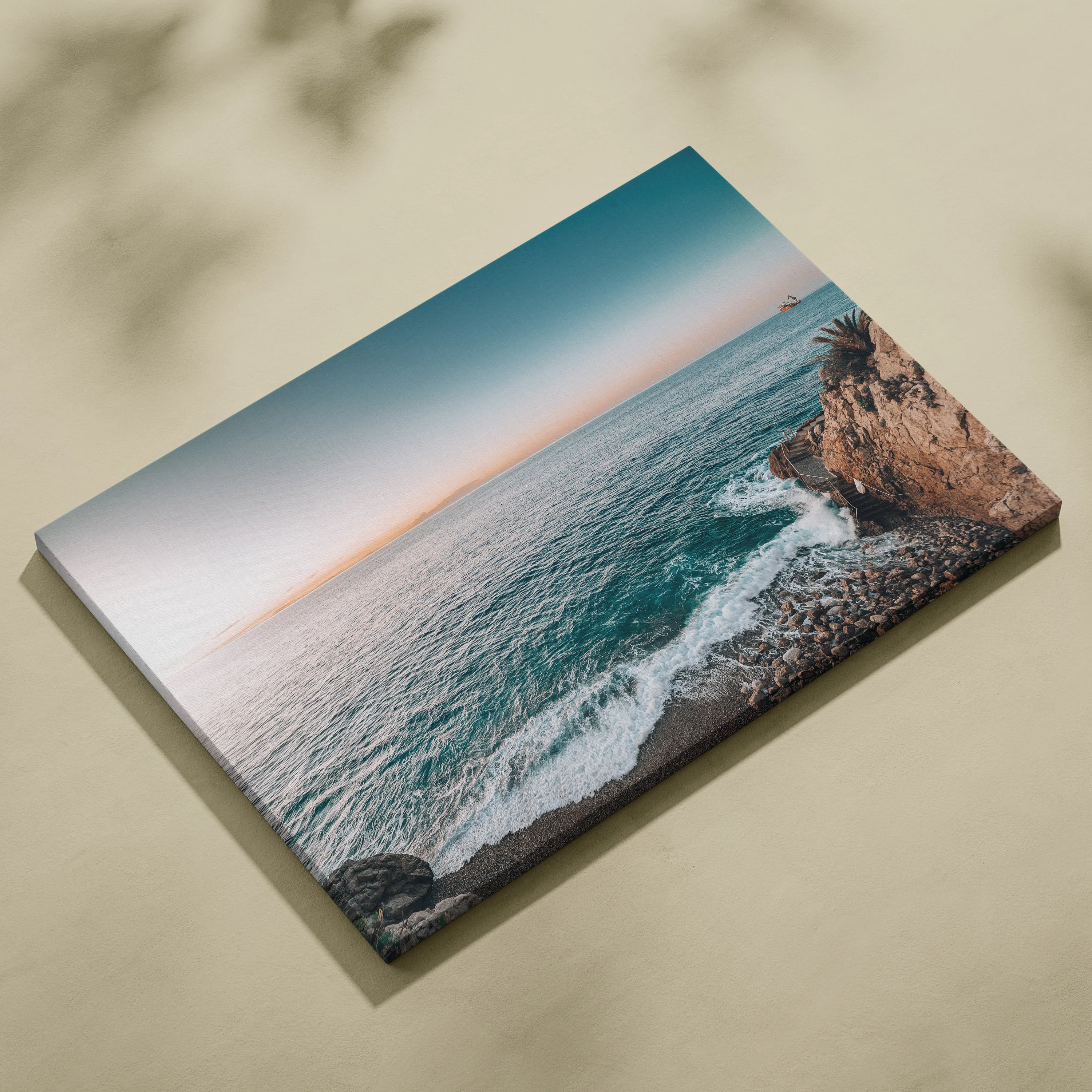 Exquisite Beach Canvas Wall Art With Ocean Waves And Sun-Kissed Shores