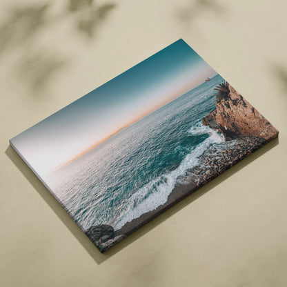 Exquisite Beach Canvas Wall Art With Ocean Waves And Sun-Kissed Shores