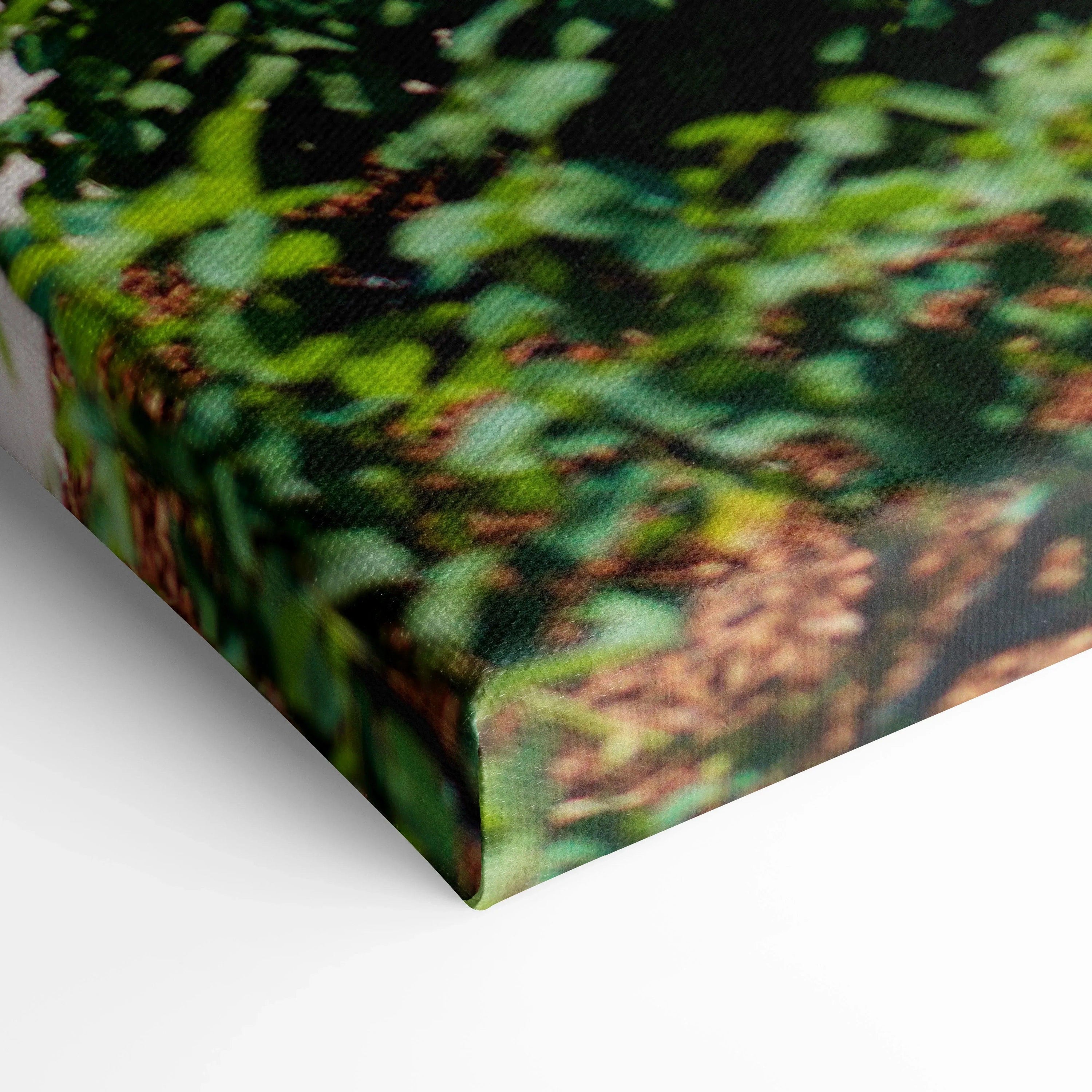 Close-up of vibrant Porsche 911 GT3 RS canvas art with textured wall art detail.