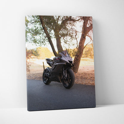 Yamaha R6 High Resolution Museum Quality Vertical Motorcycle Canvas Print #015 - Throttle Designs