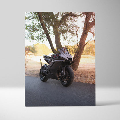 Yamaha R6 High Resolution Museum Quality Vertical Motorcycle Canvas Print #015 - Throttle Designs