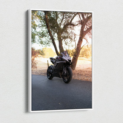 Yamaha R6 High Resolution Museum Quality Vertical Motorcycle Canvas Print #015 - Throttle Designs