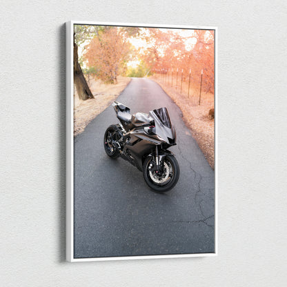 Yamaha R6 High Resolution Museum Quality Vertical Motorcycle Canvas Print #013 - Throttle Designs