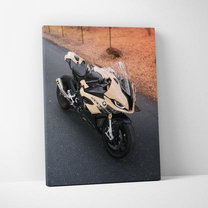 BMW Inspired S1000RR High Resolution Museum Quality Vertical Motorcycle Canvas Print #090 - Throttle Designs