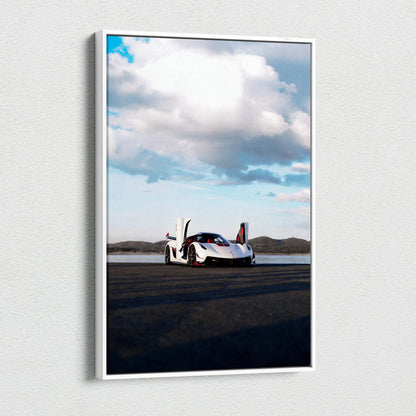 Koenigsegg Jesko High Resolution Museum Quality Vertical Car Canvas Print #023 - Throttle Designs