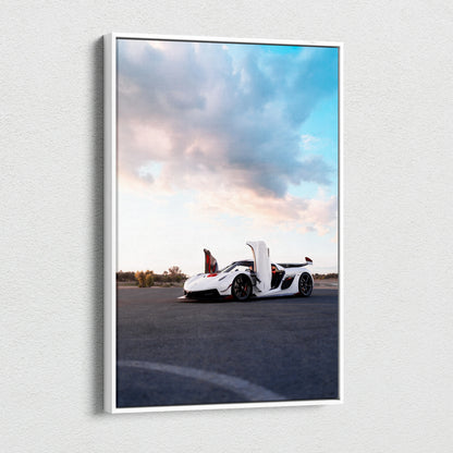 Koenigsegg Jesko High Resolution Museum Quality Vertical Car Canvas Print #018 - Throttle Designs