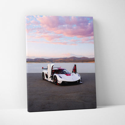 Koenigsegg Jesko High Resolution Museum Quality Vertical Car Canvas Print #016 - Throttle Designs