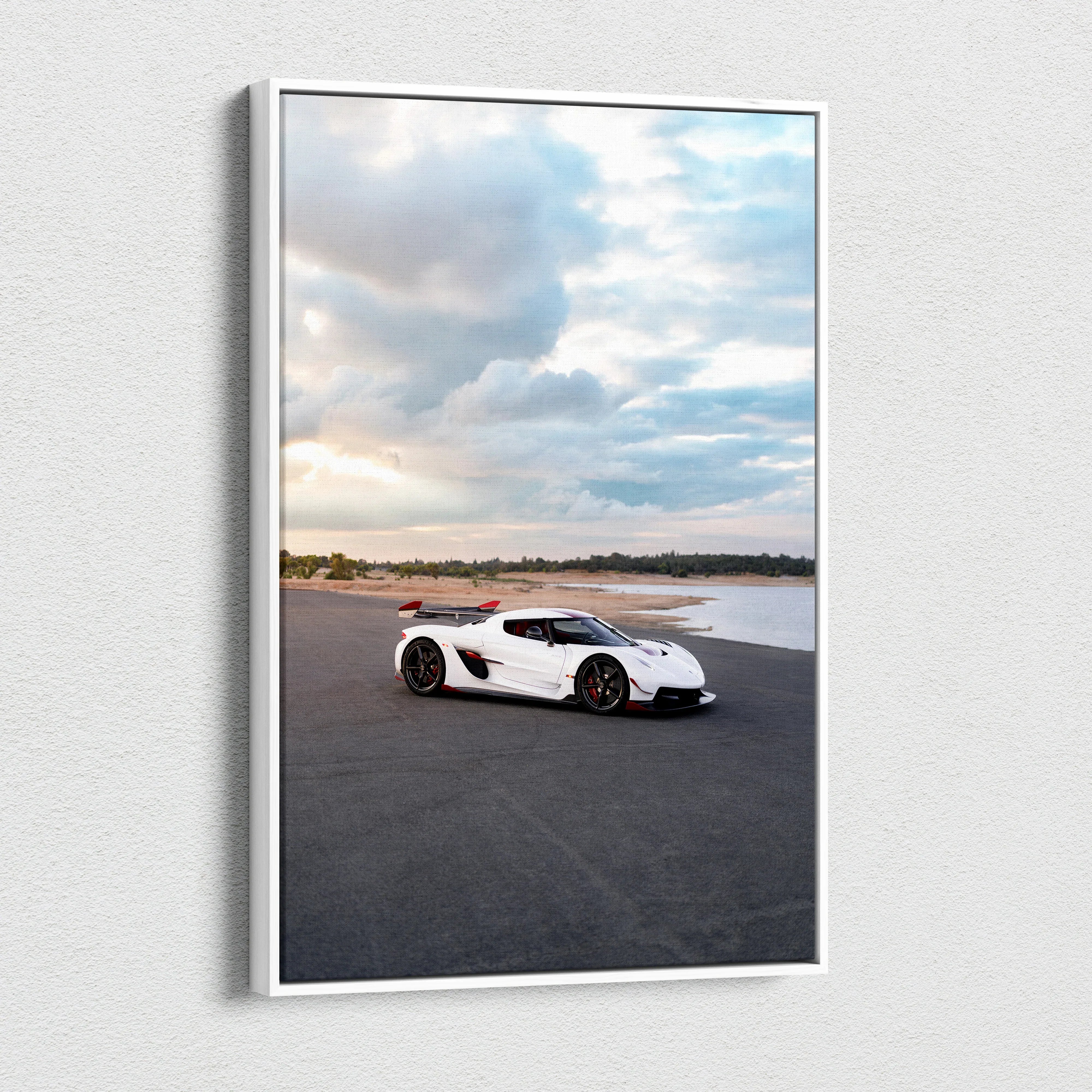 Koenigsegg Jesko High Resolution Museum Quality Vertical Car Canvas Print #024 - Throttle Designs