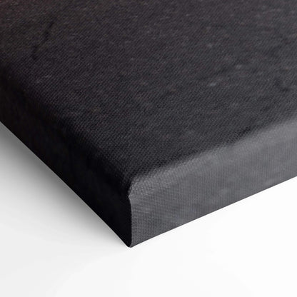 Close-up of black textured canvas edge for Nissan 370z wall art print.
