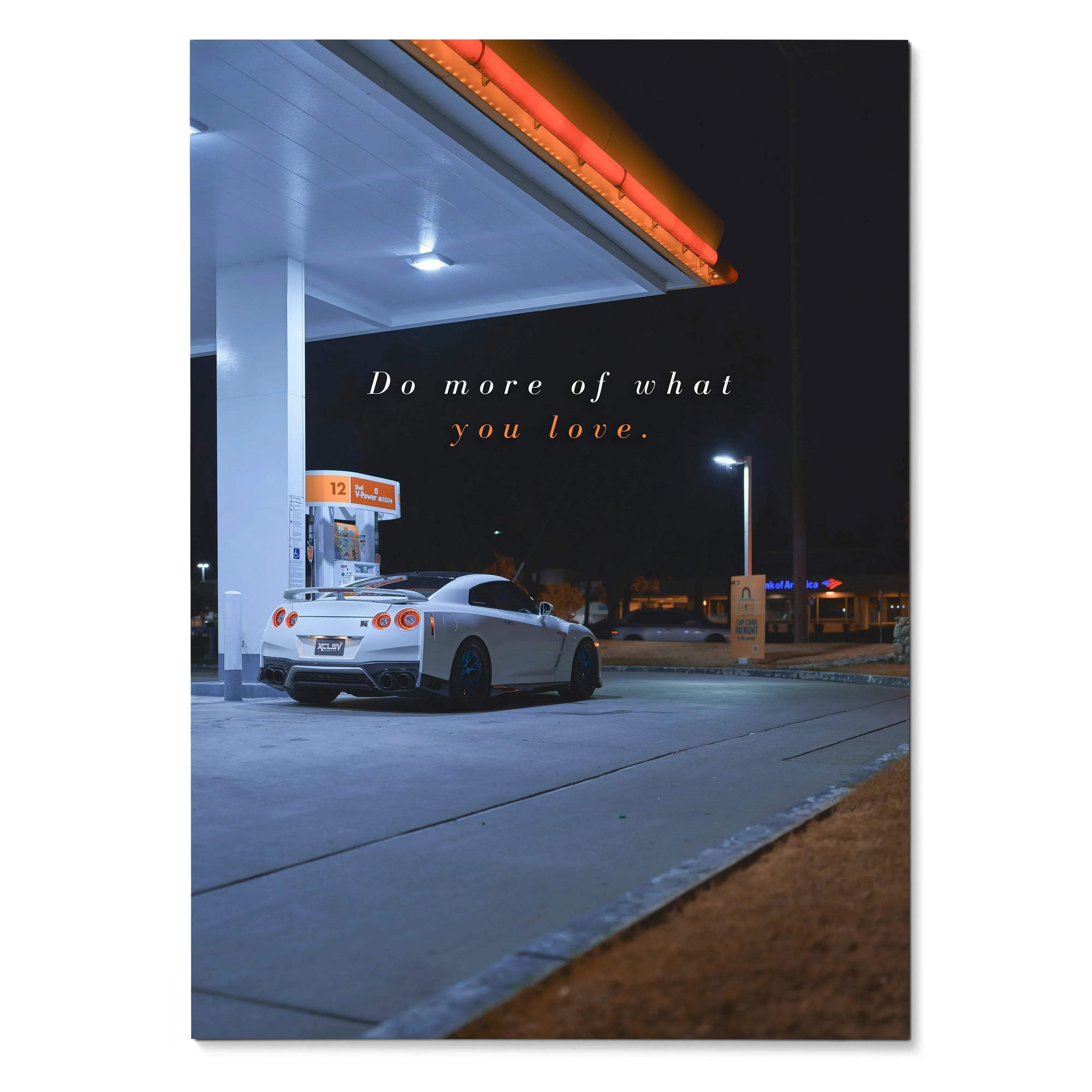 Motivational Poster – Nissan R35 GT-R Inspiring Text #002 Art ...