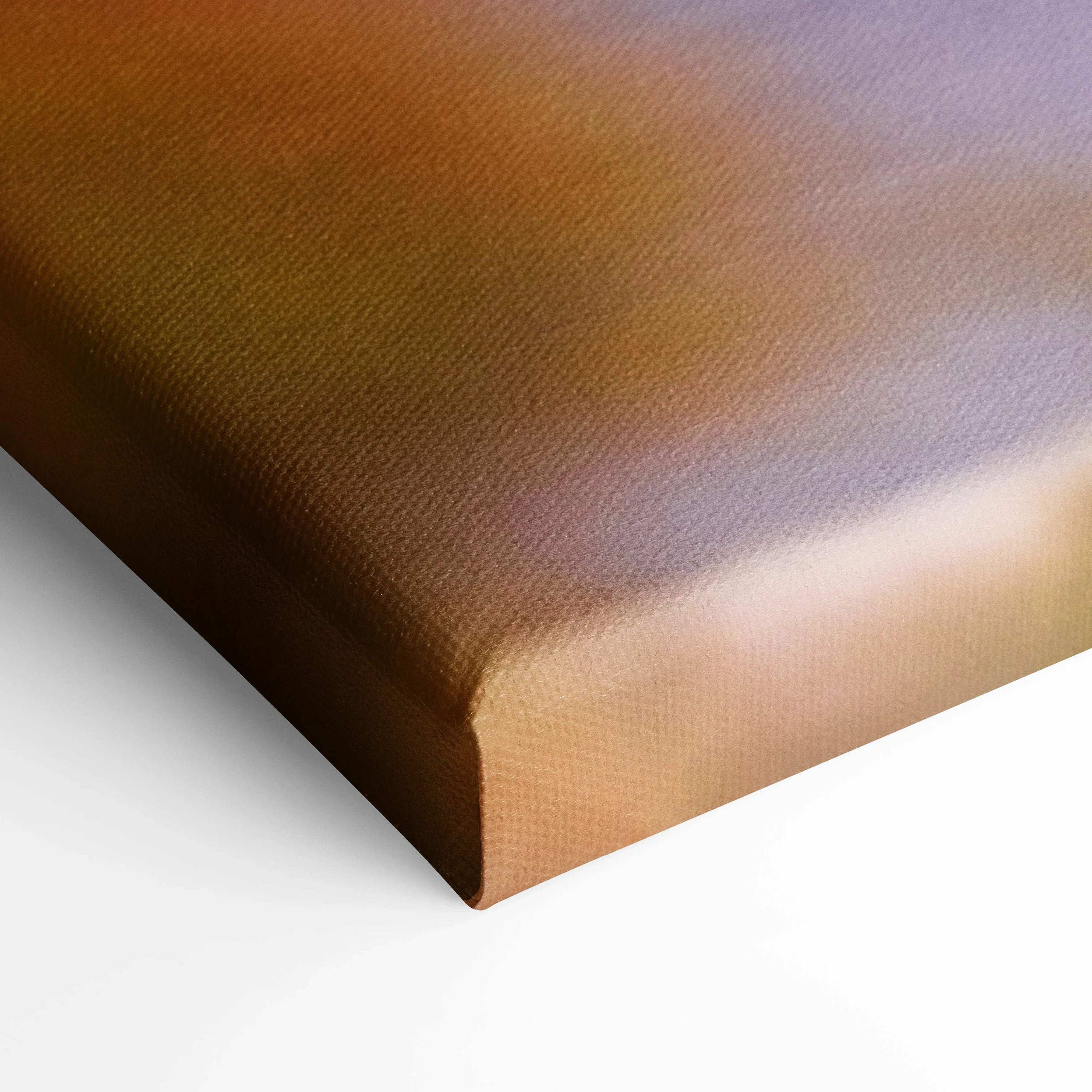 Close-up of Nissan 240z sunset canvas wall art showing textured museum-quality print.