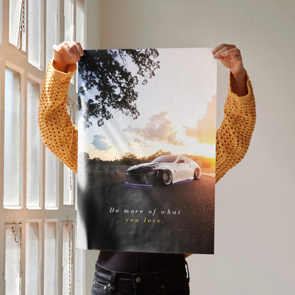 Motivational Poster Nissan 370z with Inspiring Text #005