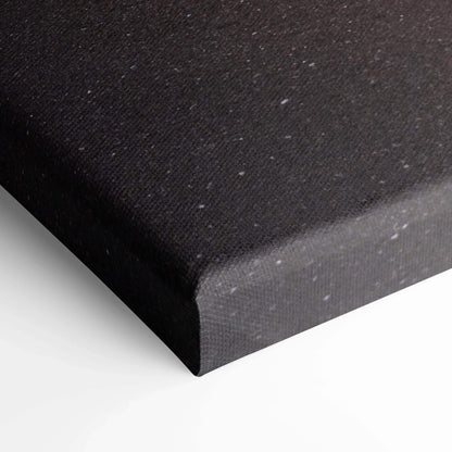 Close-up of black canvas texture corner for Subaru WRX STI wall art print.