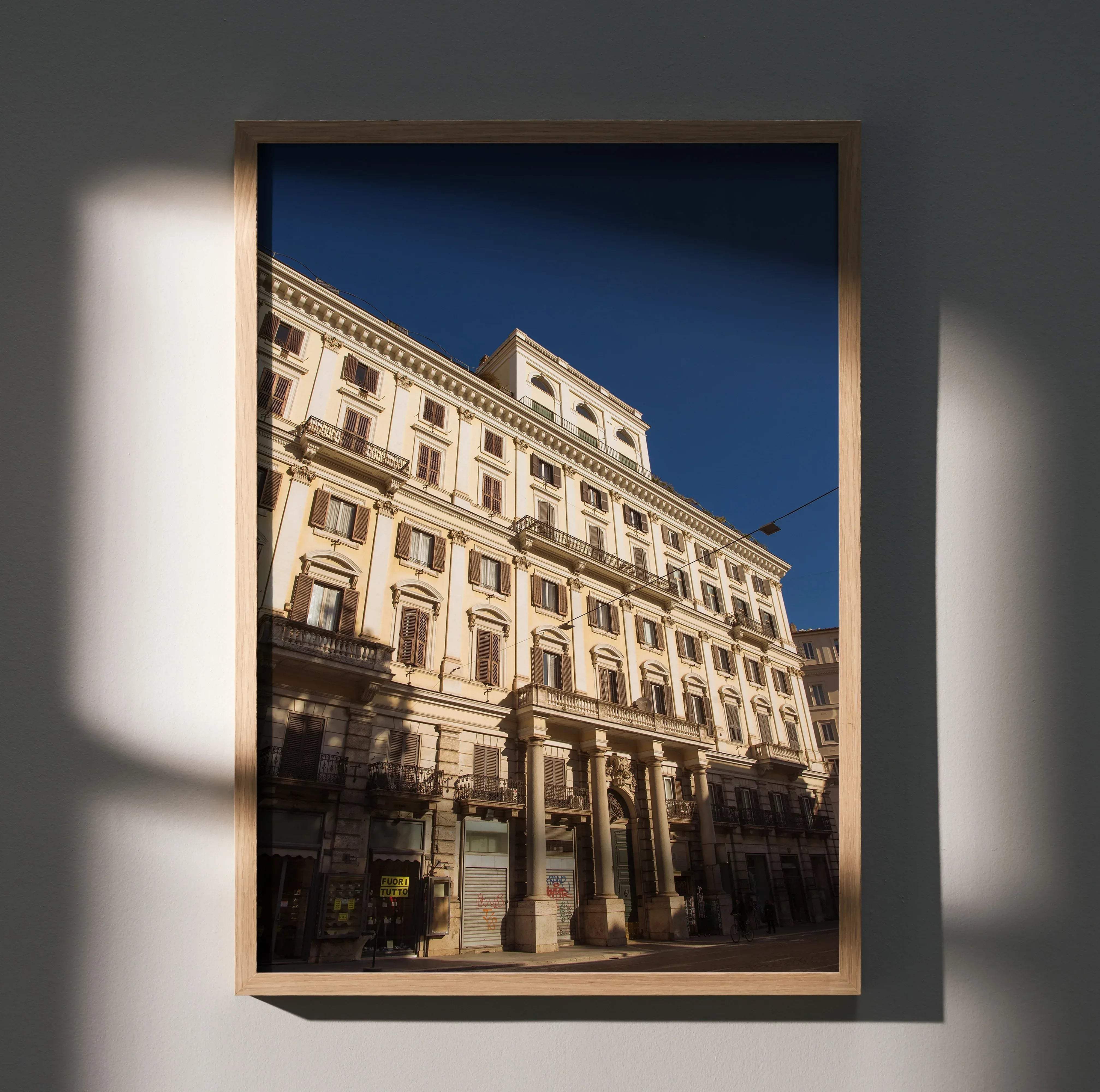 Modern Urban Building Architecture Wall Art Poster | Vertical - Throttle Designs