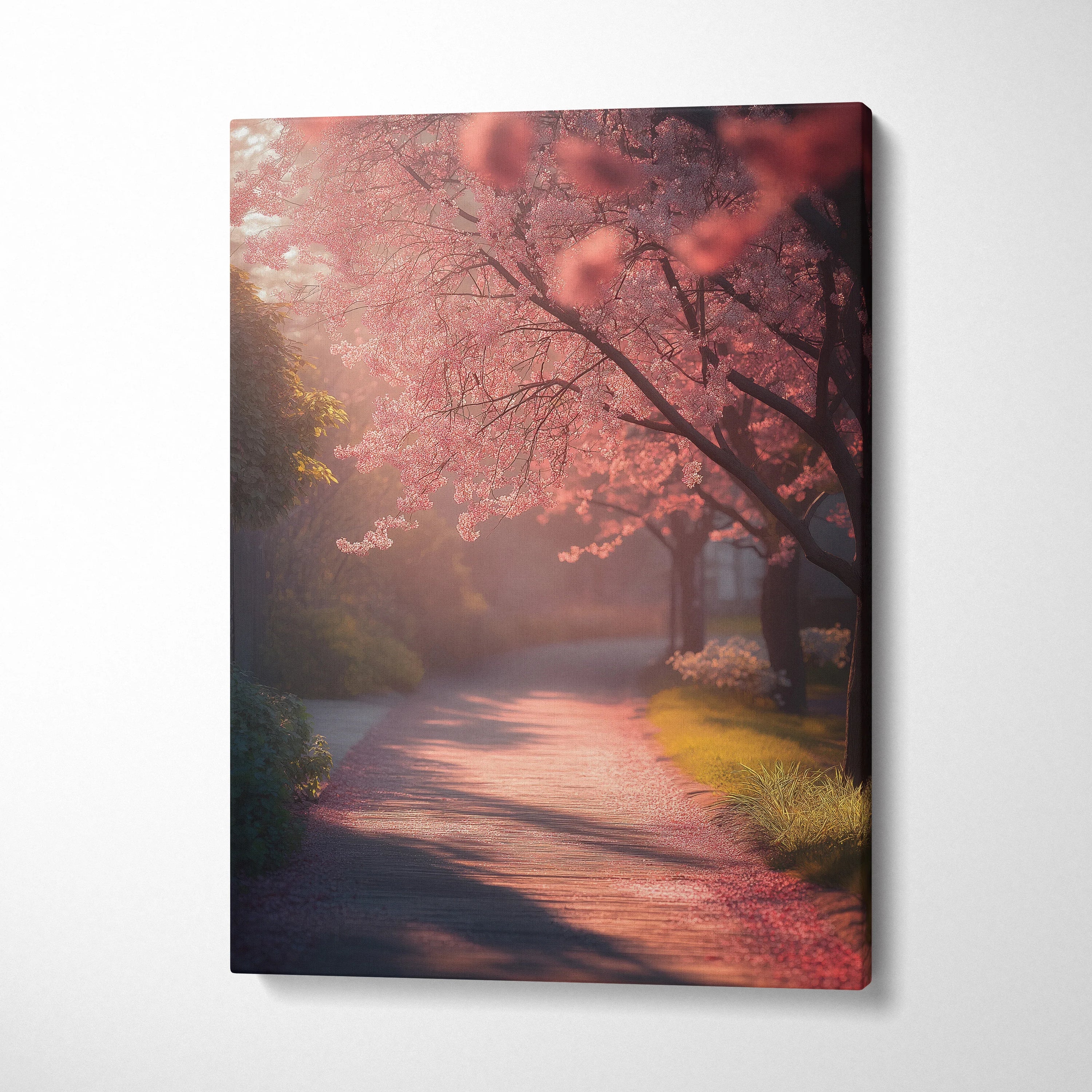 Stunning Cherry Blossom Floral Digital Wall Art Canvas Print