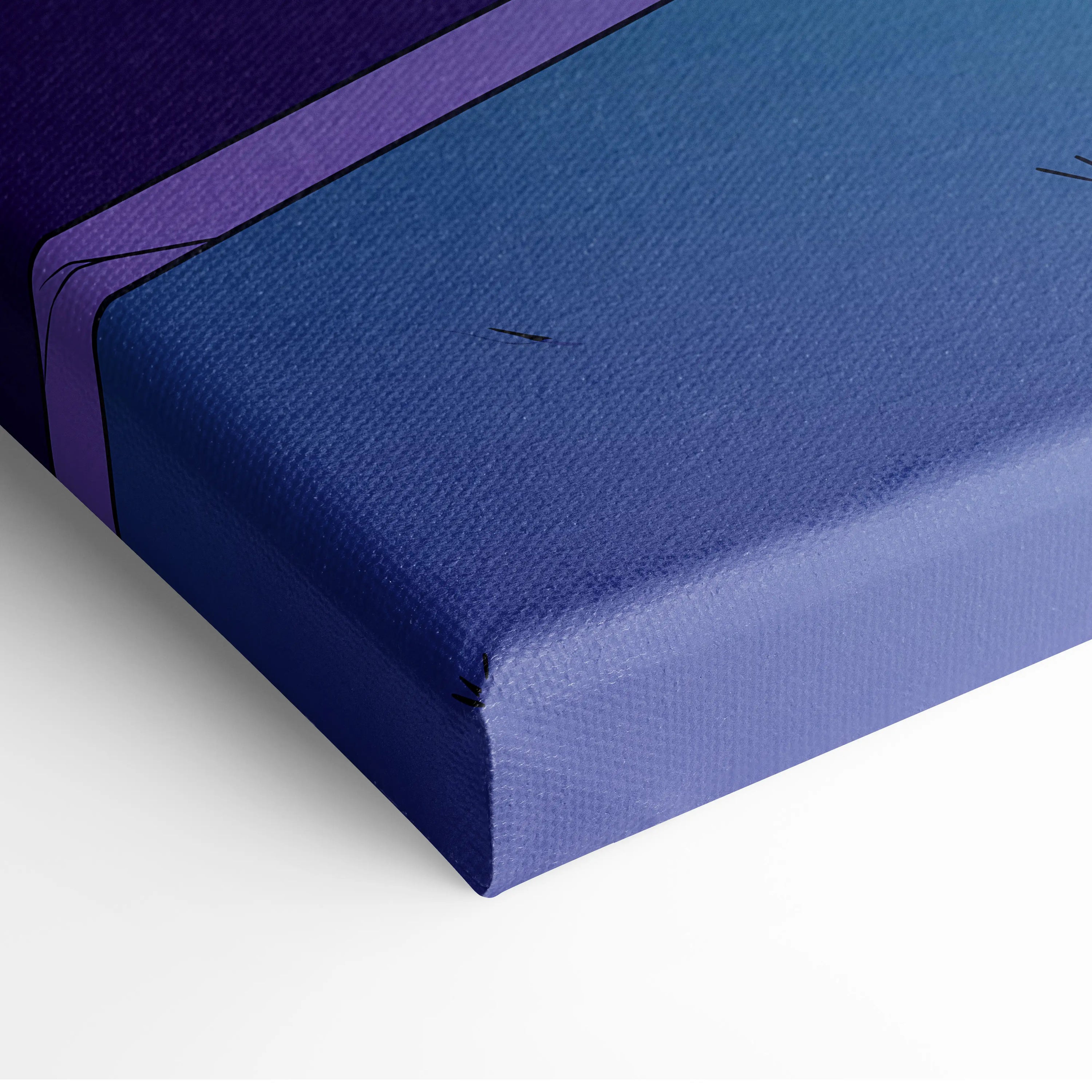 BMW M3 Inspired Vaporwave Neon Canvas - Car Art Neon Blue Purple Living Room Futurism Mood Neon Glow Canvas