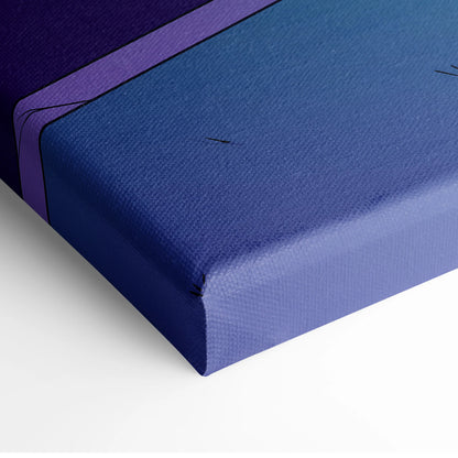 BMW M3 Inspired Vaporwave Neon Canvas - Car Art Neon Blue Purple Living Room Futurism Mood Neon Glow Canvas