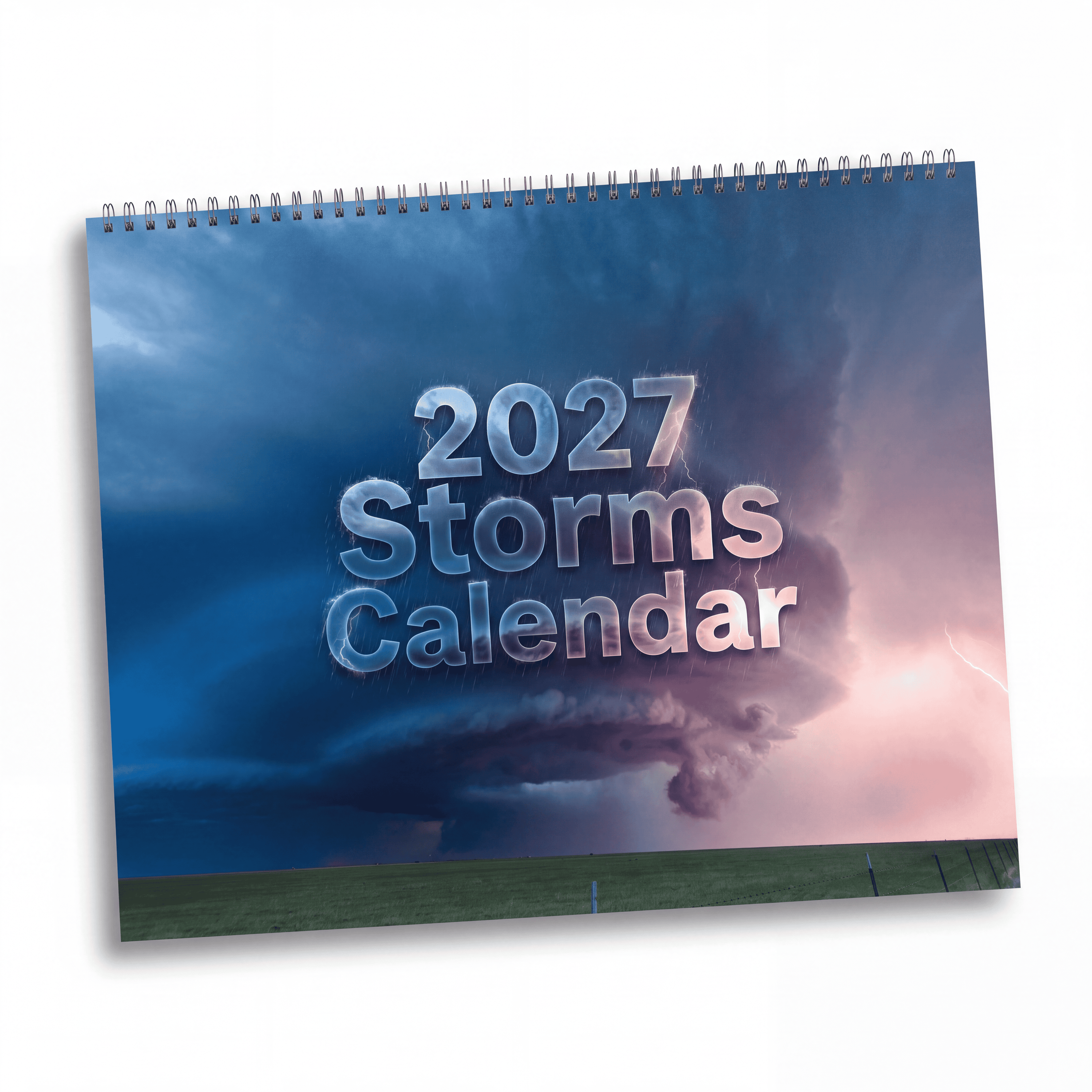 2027 Storm Artwork Wall Calendar – Dramatic Skies, Lightning & Powerful Weather Art Collection