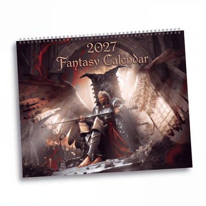 2027 Fantasy Artwork Calendar – Magical Characters, Surreal Worlds & Imaginative Art Collection