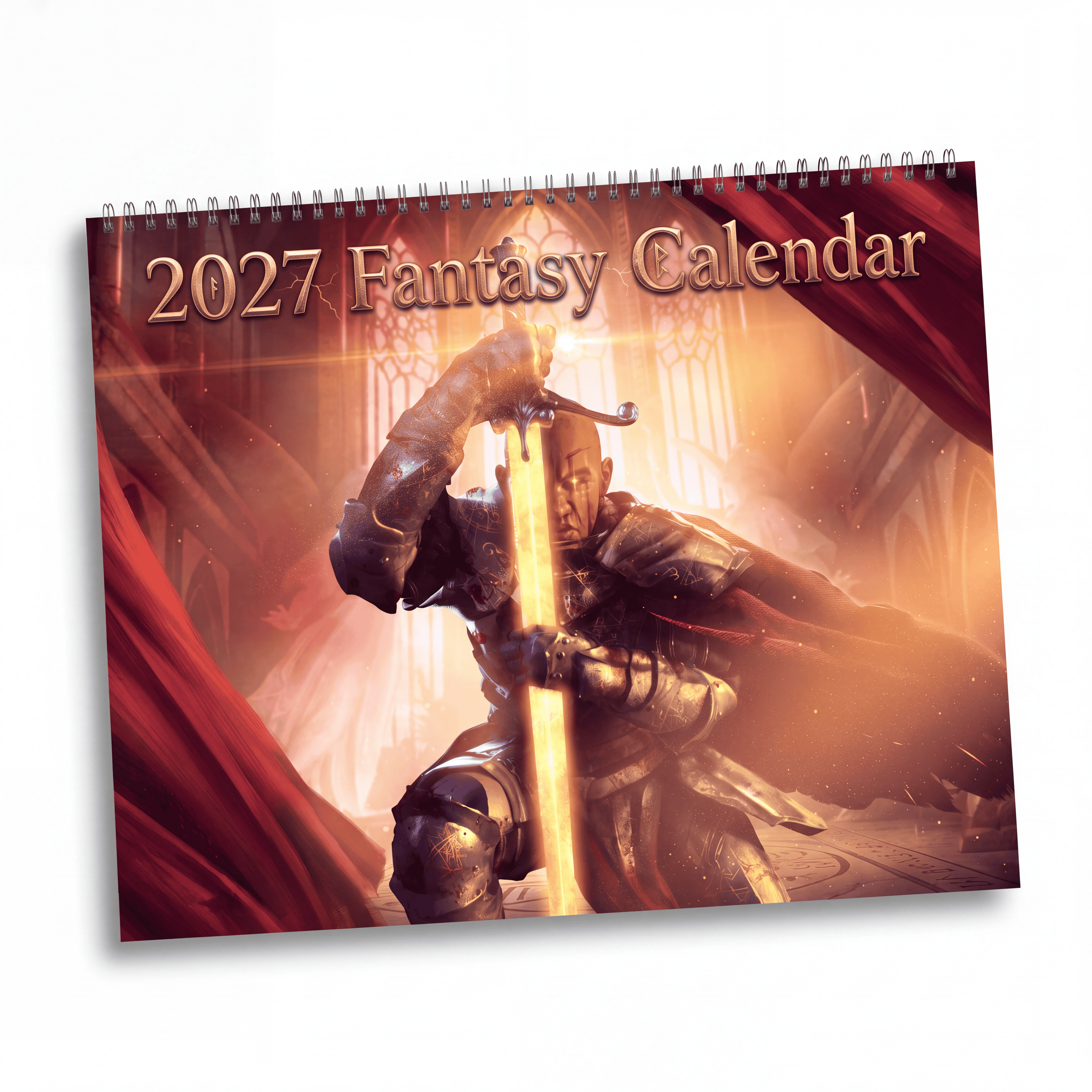 2027 Fantasy Character Artwork Wall Calendar – Enchanted Realms, Dreamscapes & Mystical Art
