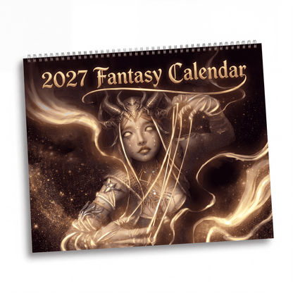 2027 Fantasy Character Art Wall Calendar – Mystical Heroes, Dream Worlds & Imaginative Artwork