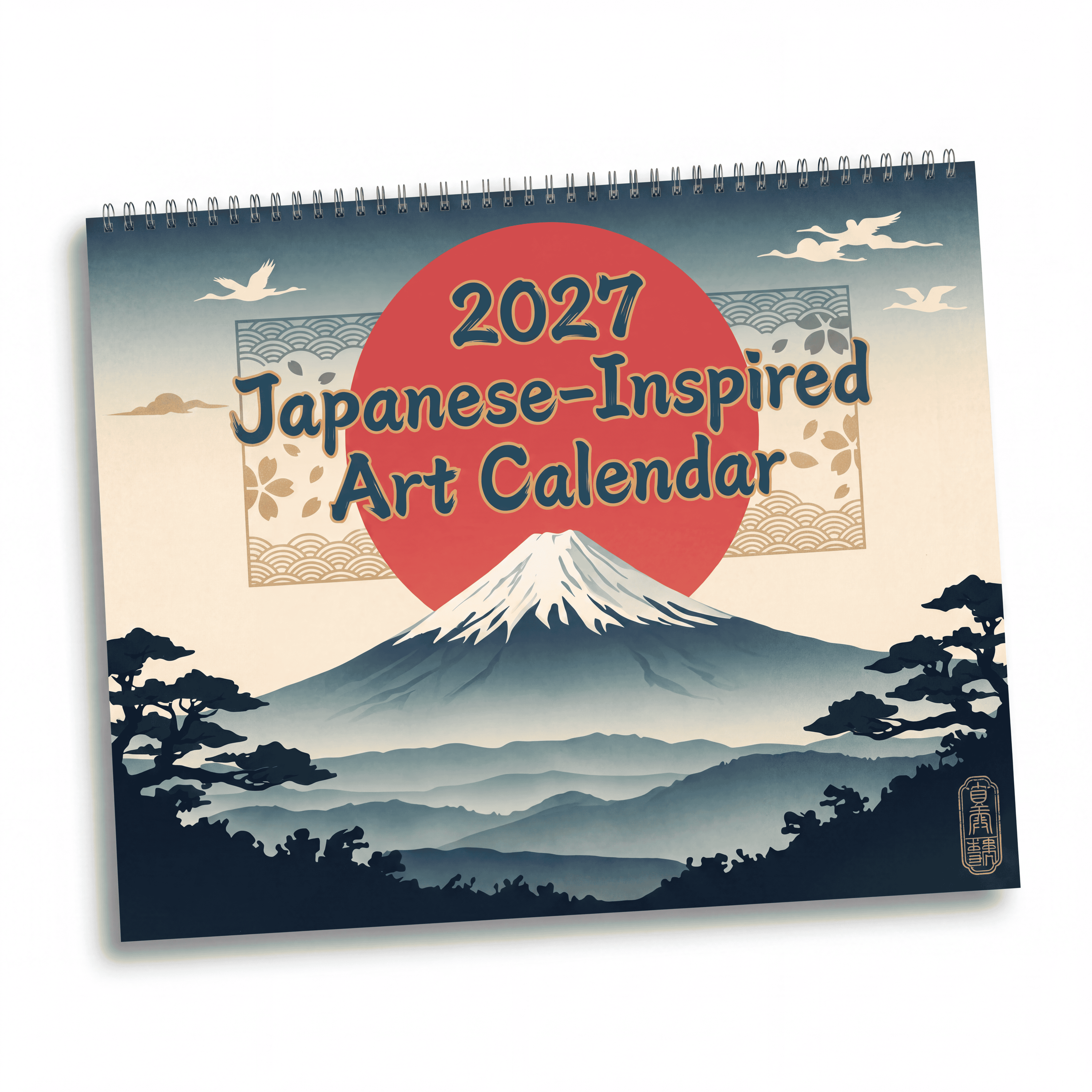 2027 Japan & Japanese Artwork Wall Calendar – Japanese Culture, Scenic Art & Colorful Inspired Designs Collection