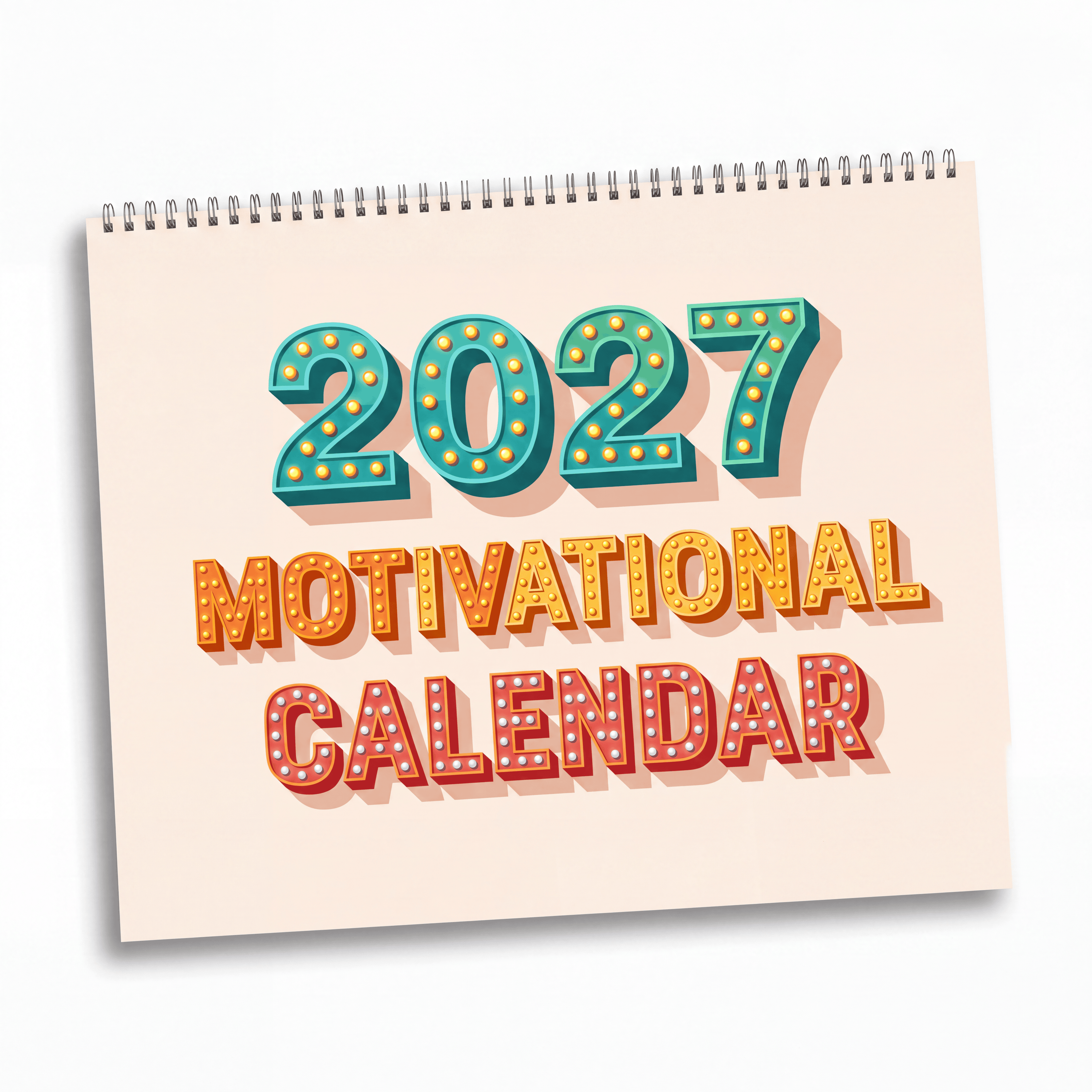 2027 Positive Mindset Wall Calendar – Daily Motivation, Inspiring Quotes & Uplifting Designs