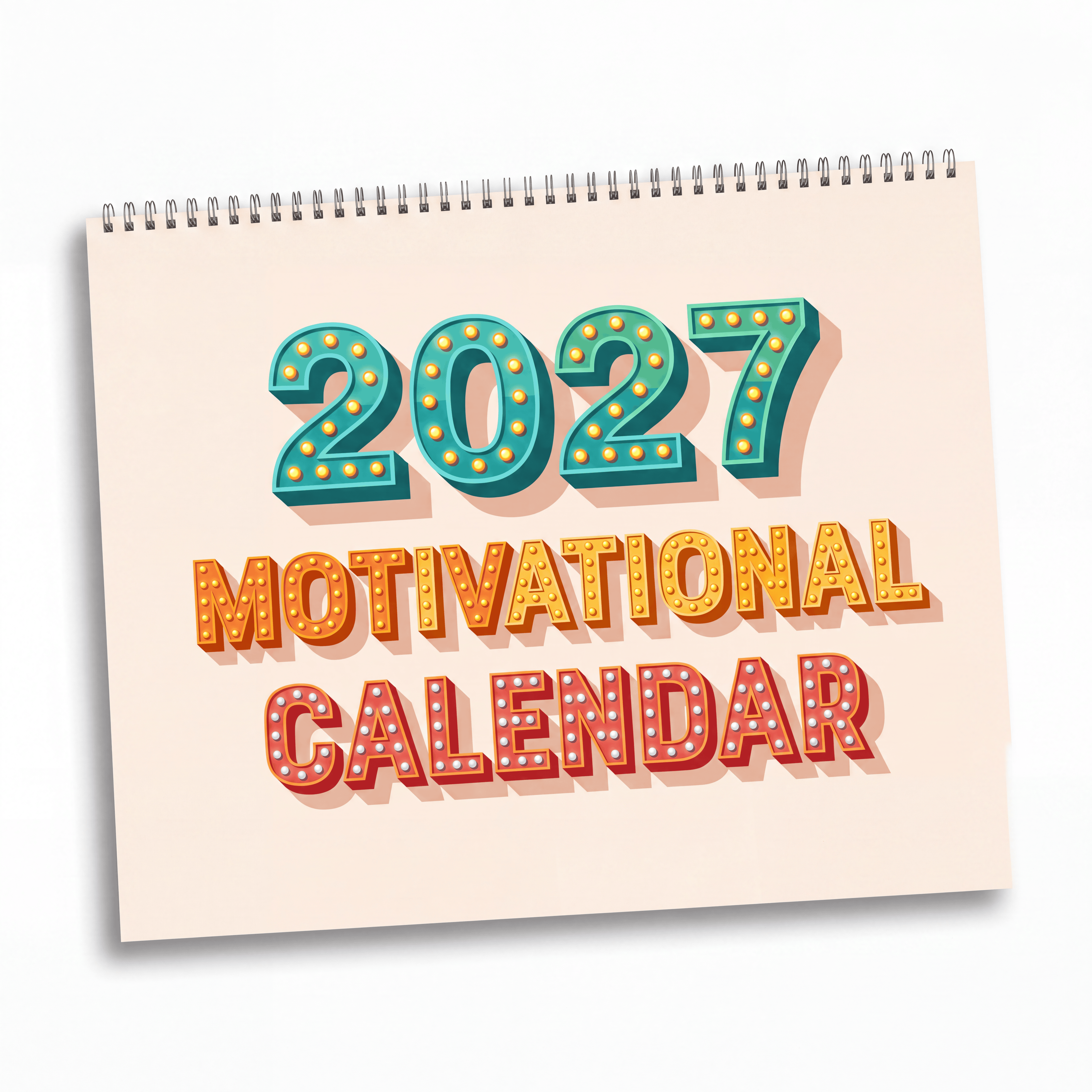 2027 Positive Mindset Wall Calendar – Daily Motivation, Inspiring Quotes & Uplifting Designs