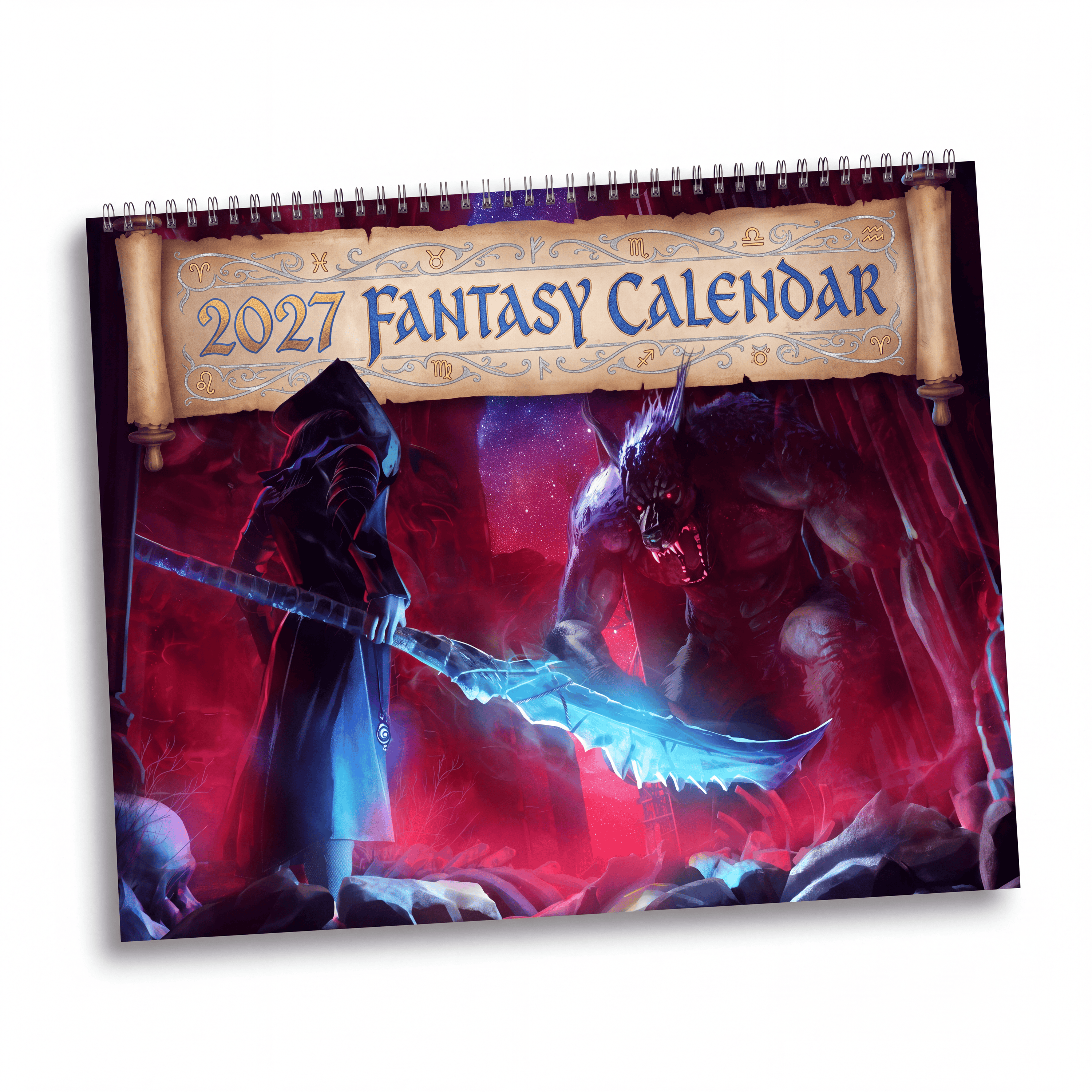 2027 Fantasy Character Calendar – Magical Artwork, Dream Worlds & Epic Fantasy Scenes