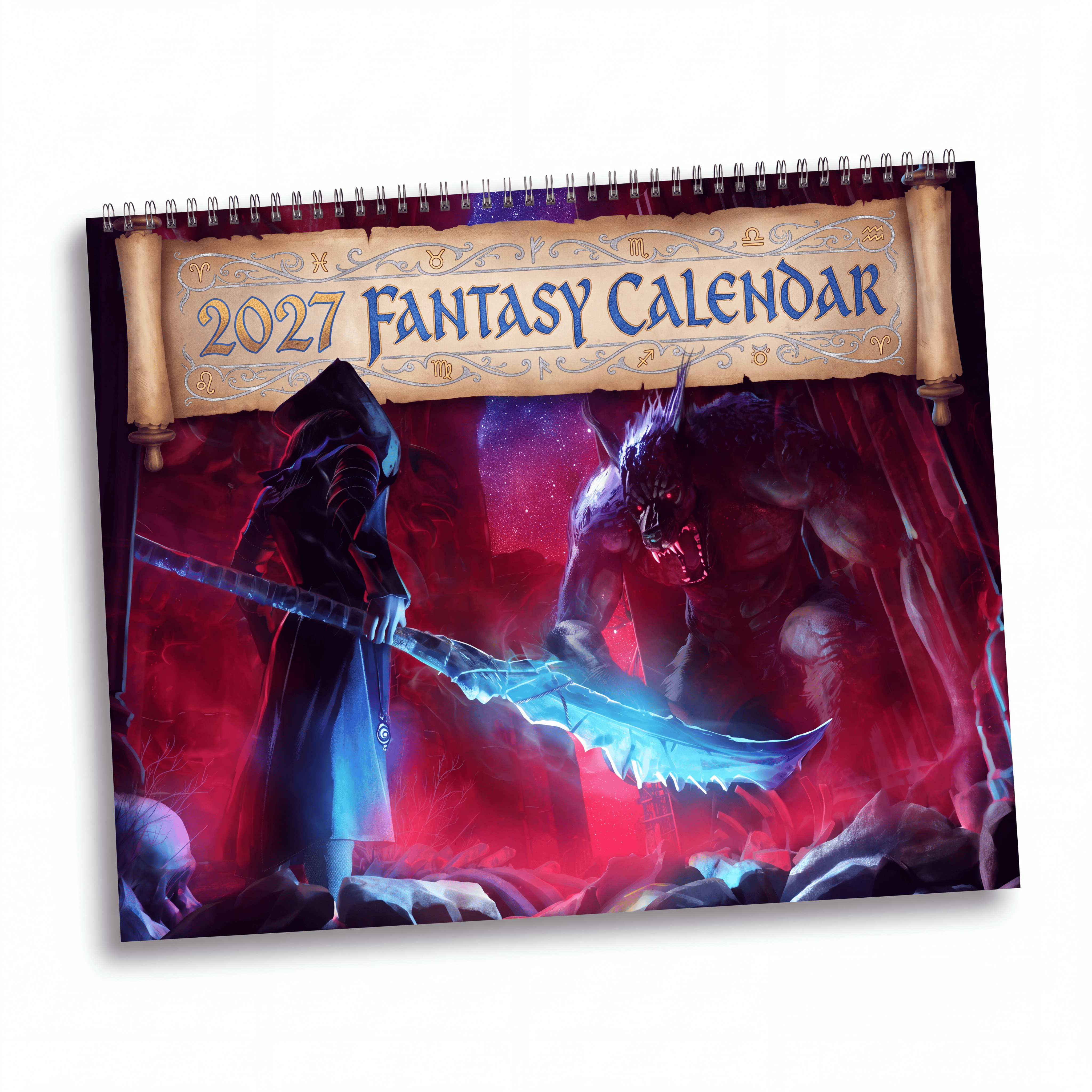 2027 Fantasy Character Calendar – Magical Artwork, Dream Worlds & Epic Fantasy Scenes