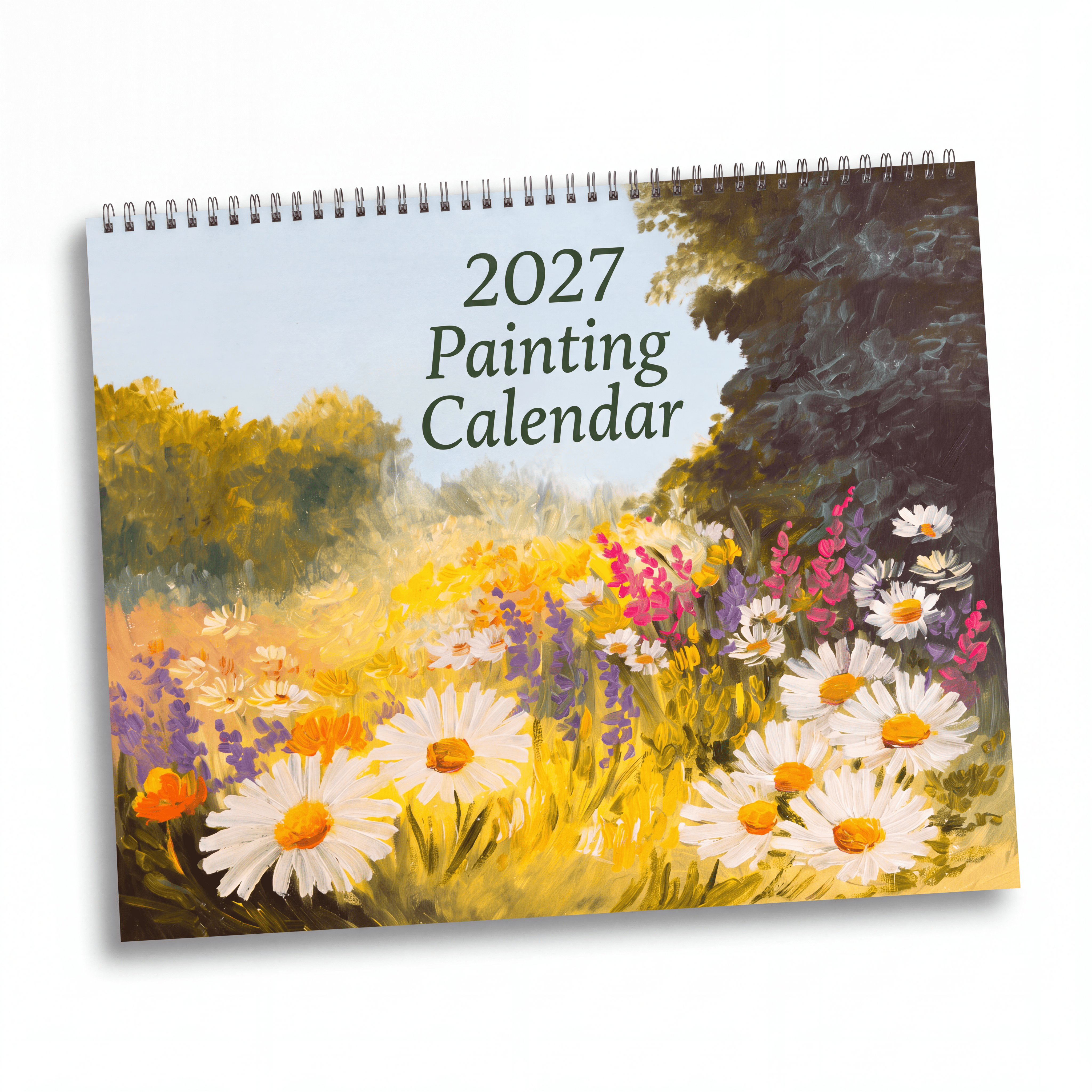 2027 Artistic Painting Wall Calendar – Decorative Artwork, Painted Scenes & Colorful Art Collection