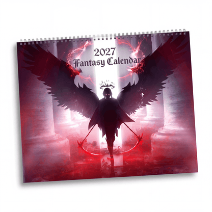 2027 Fantasy Character Wall Calendar – Mystical Artwork, Enchanted Worlds & Scenic Fantasy Art