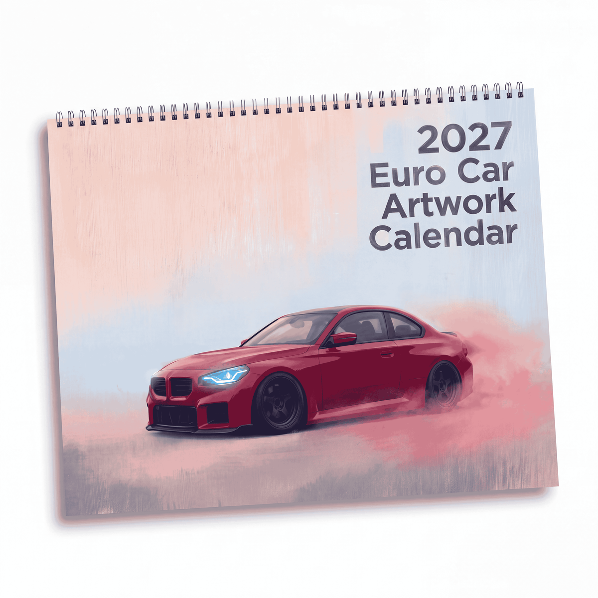 2027 Euro Car Artwork Calendar | Sports Car Wall Calendar