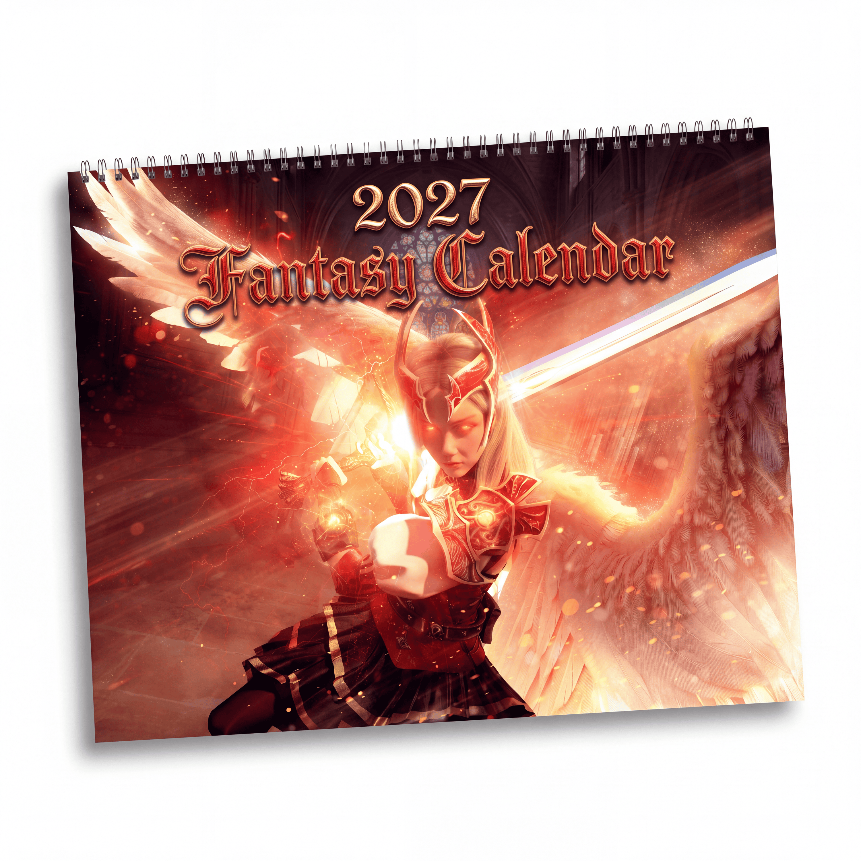 2027 Fantasy Art Wall Calendar – Mystical Characters, Imaginative Worlds & Scenic Artwork