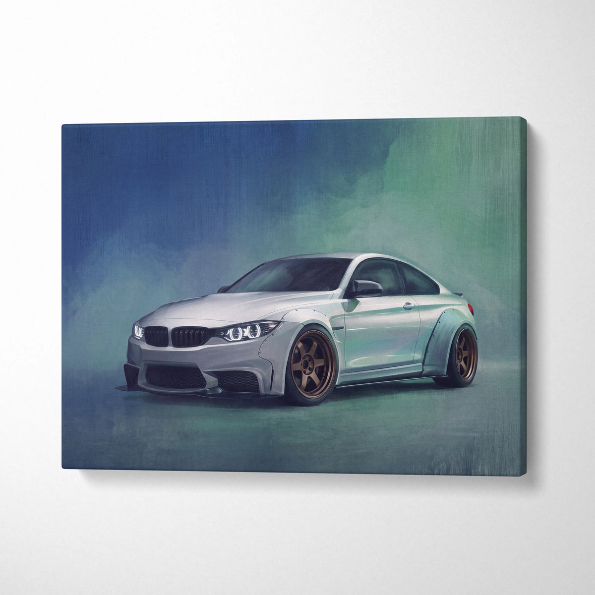 BMW M4 Inspired Canvas Art - Widebody Luxury Performance Vehicle Wall Decor and Display