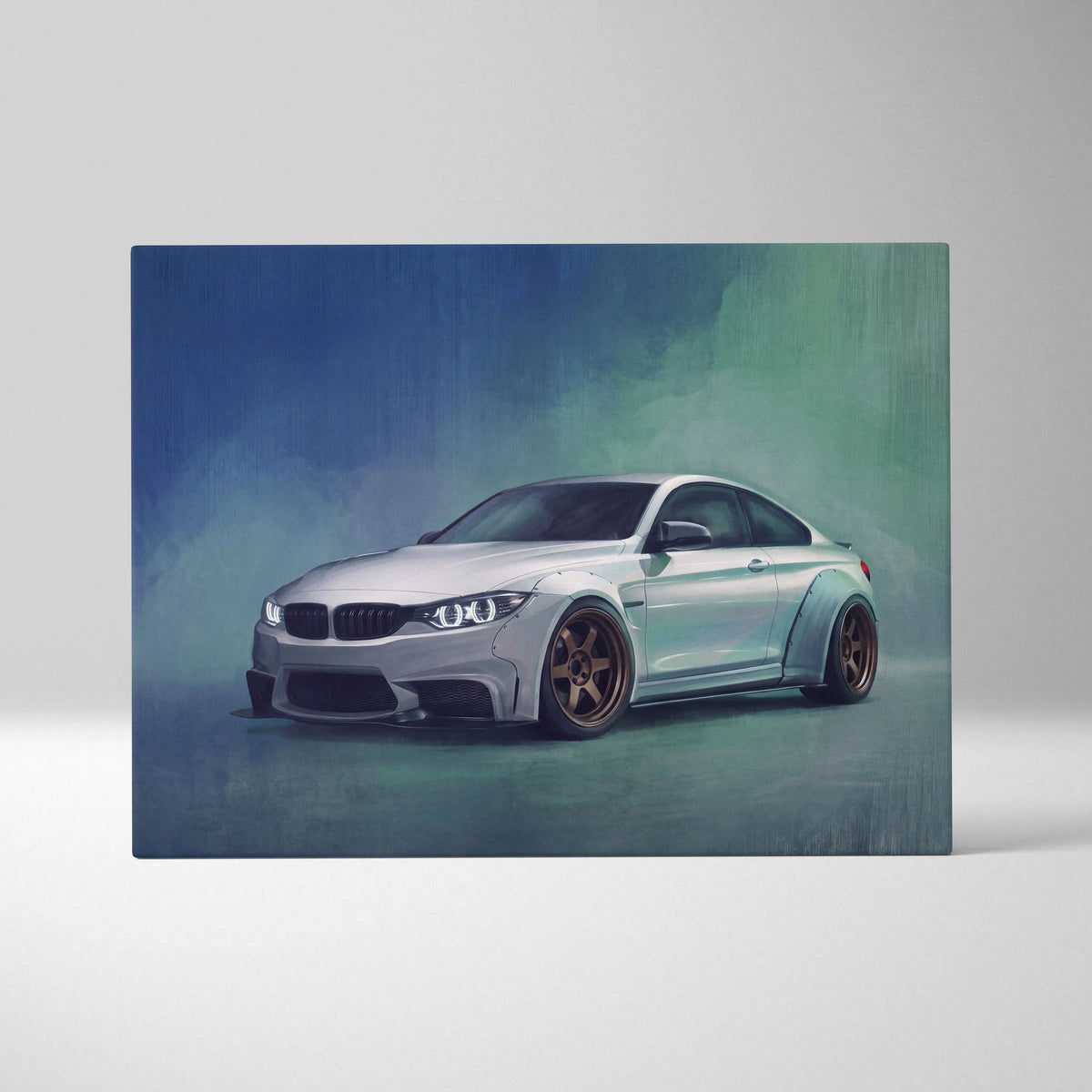 BMW M4 Inspired Canvas Art - Widebody Luxury Performance Vehicle Wall Decor and Display