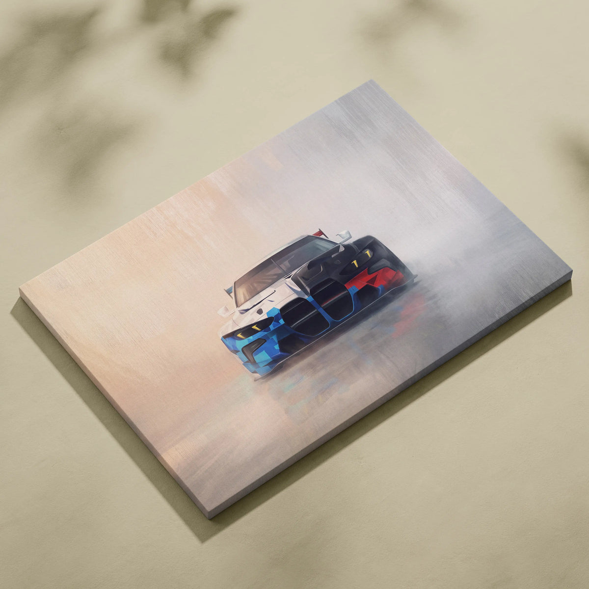 BMW M4 GT3 Inspired Car Wall Art - Modern Motorsport Canvas Print for Living Room