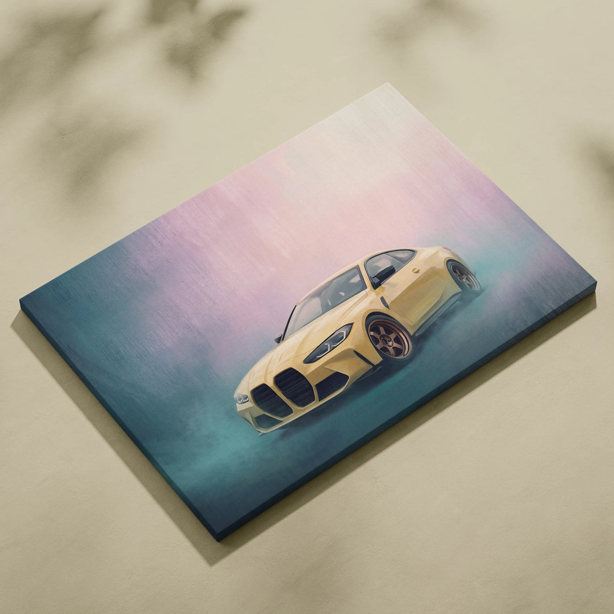 BMW M4 Inspired Automotive Wall Art - Luxury Sports Car Canvas Painting for Modern Homes