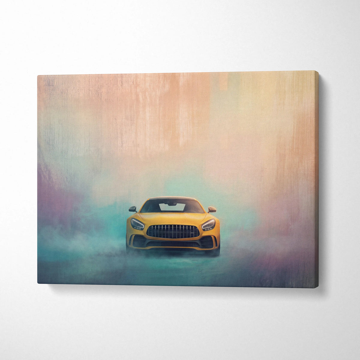 Mercedes-AMG GT Inspired Canvas Art - German Supercar Wall Decor for Luxury Home and Garage