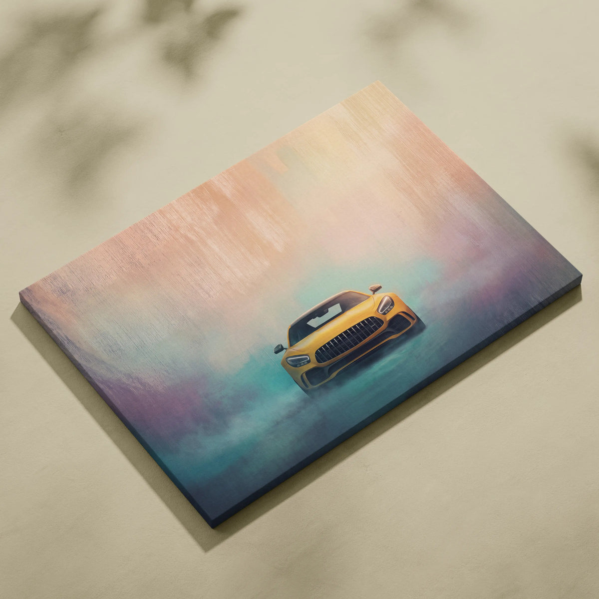 Mercedes-AMG GT Inspired Canvas Art - German Supercar Wall Decor for Luxury Home and Garage