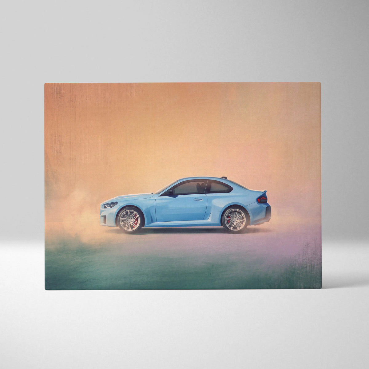 BMW M2 Inspired Automotive Wall Art, High Performance German Coupe Canvas Print