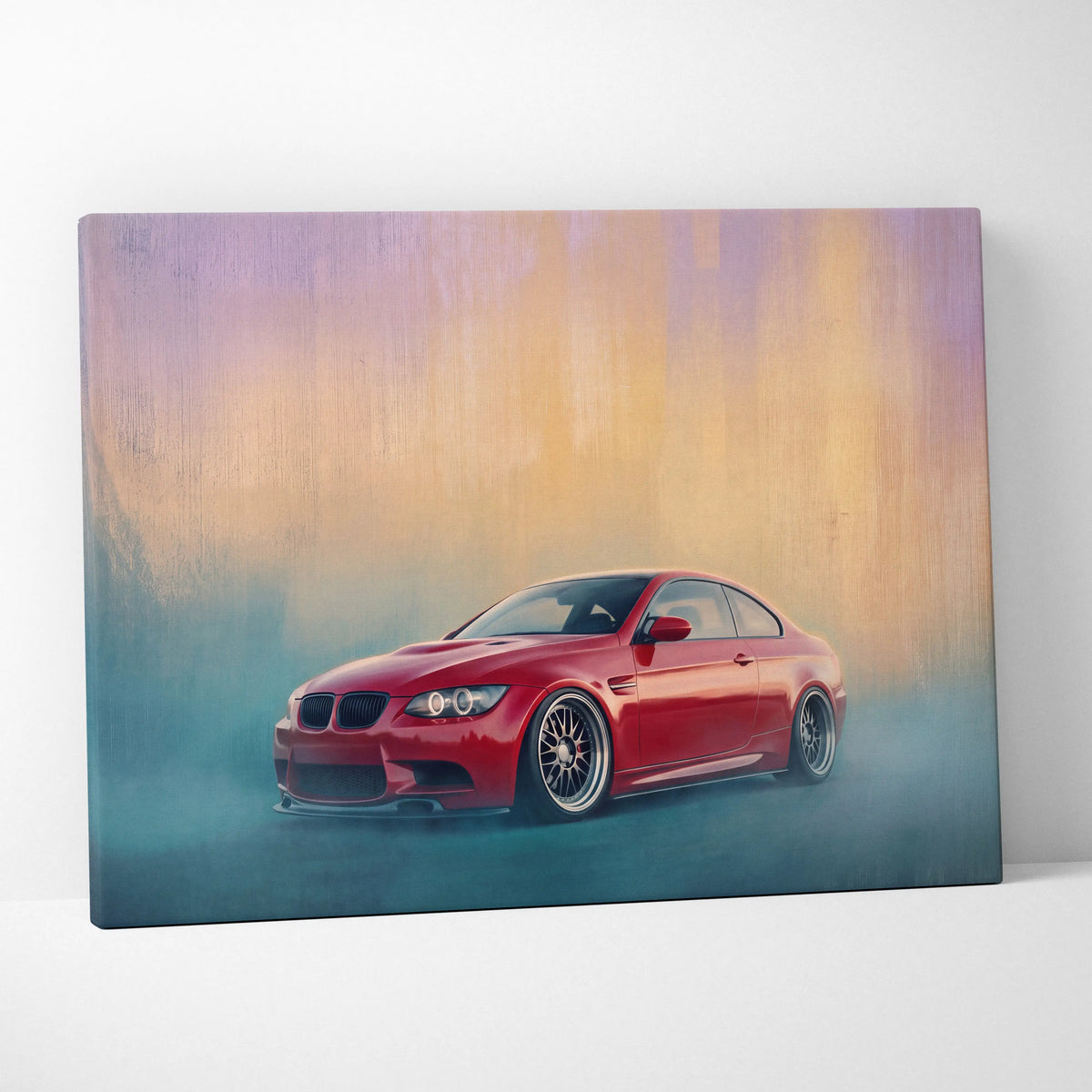 BMW M3 Inspired Automotive Wall Art, High Performance German Coupe Canvas Print
