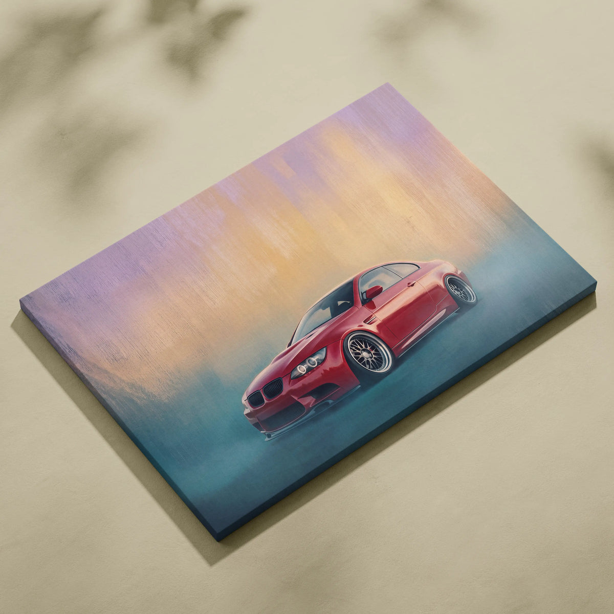BMW M3 Inspired Automotive Wall Art, High Performance German Coupe Canvas Print