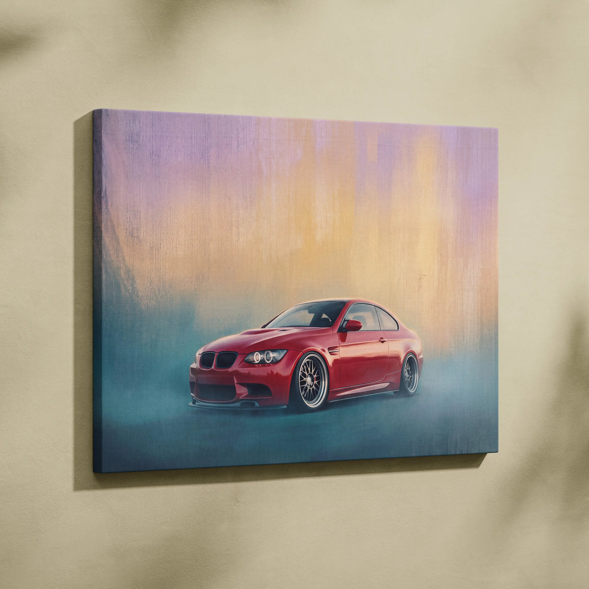 BMW M3 Inspired Automotive Wall Art, High Performance German Coupe Canvas Print