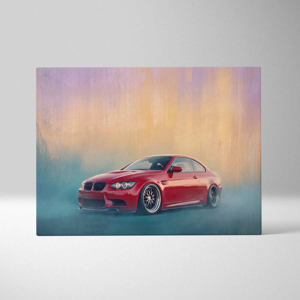 BMW M3 Inspired Automotive Wall Art, High Performance German Coupe Canvas Print