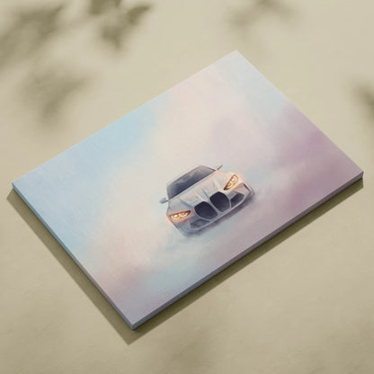 BMW M4 Inspired Car Wall Art, Modern Automotive Canvas Painting
