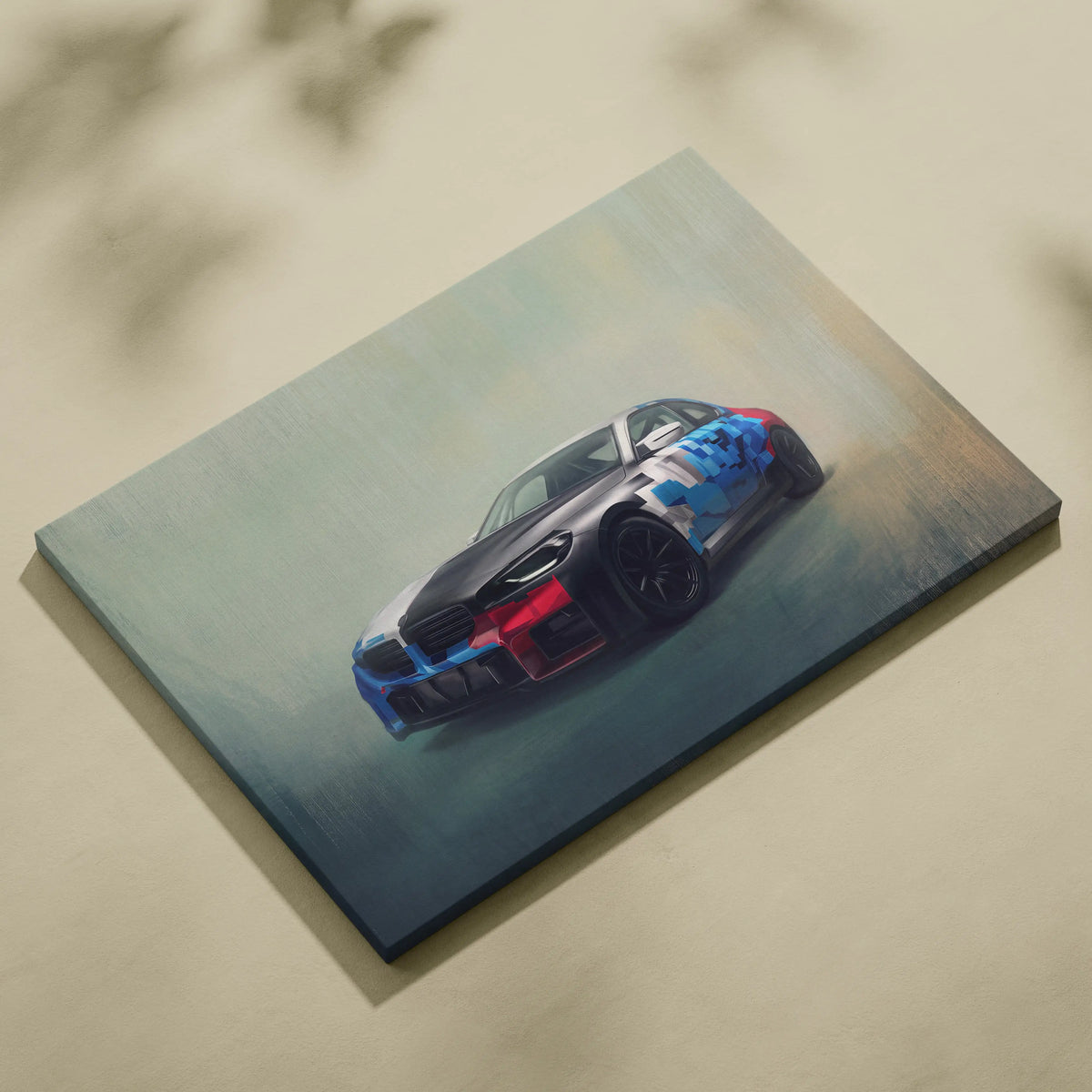 BMW M2 Inspired Canvas Art, Luxury Sports Car Wall Decor Print